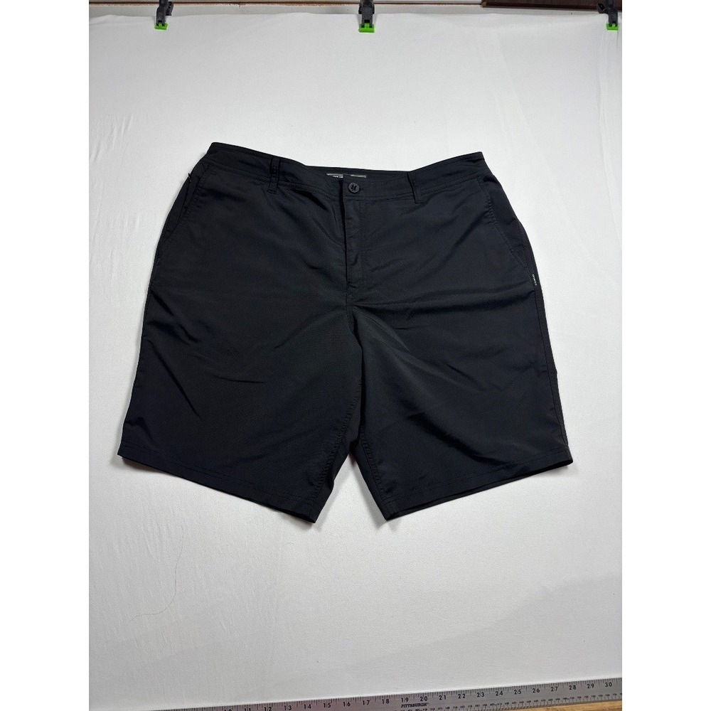 O'Neill Hybrid Shorts Men's 38 Black Flat Front Stretch Walk Shorts